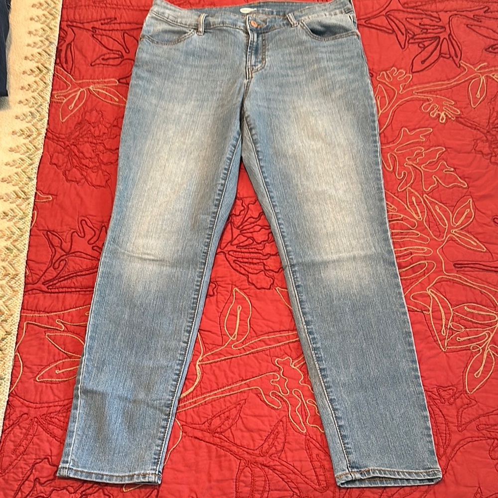 Old Navy Blue Super Skinny Jeans Faded Wash